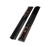 1 paire de glissières de tiroir à fermeture douce - Rails d'amortissement hydraulique pour armoire