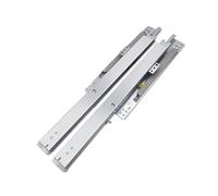 1 paire de glissières de tiroir à fermeture douce sous montage - Extension complète - Capacité de charge de 45 kg - Roulement à billes - Montage en bas caché - Rails coulissants lisses pour une