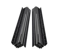 1 paire de glissières de tiroir à montage inférieur for armoires d'escalier - Extension complète 400-1000 mm, fonctionnement fluide et silencieux(Black,1000-2250MM)