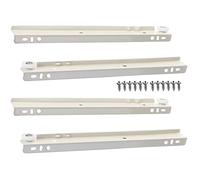 1 Paire de glissières de tiroir d'armoire 10-22 Pouces, glissières de tiroir à Extension complète en 2 Sections, glissières de tiroir montées en Bas/sur Le côté, utilisées pour remplacer Le