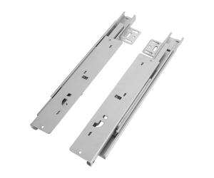 1 paire de glissières de tiroir, montage au sol, à fermeture douce, pour charge lourde, extension complète, guides cachés, capacité de charge 40 kg, rails de tiroir, silencieux, 55 cm