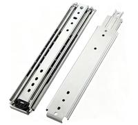 1 Paire De Glissières De Tiroir Robustes 76 Slides Industrielles Larges Glissière De Tiroir À Roulement À Billes À Extension Totale 3 Plis Rail Monté Sur L'armoire(650mm)