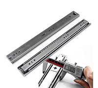 1 paire de glissières télescopiques robustes à roulement à billes de 900 mm, capacité de charge de 145 kg, glissières latérales pour armoires de cuisine, tables, camping-cars, étagères industrielles