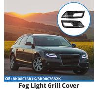 1 Paire De Grilles De feux- De Brouillard Pour Audi A4L B9 S4 Rs4 2013-2016 En Abs Noir Durable Couvercle De feux- De Brouillard Avant Gauche Droite InfšŠrieur Du Pare-Chocs Avant