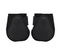 1 paire de guêtres de soutien pour chevaux, en néoprène et polyuréthane, pour les membres postérieurs des chevaux de sport à grande vitesse (Pattes arrière noires XL)