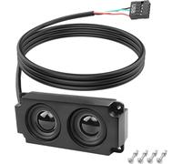 1 Paire De Haut-Parleurs Internes Usb Pour Ordinateur De Bureau 9 Broches Pour Boîtier De Bureau Audio Stéréo Petit Type Diy 0,6 M/1,9 Ft