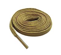 1 paire de hautes lacets de chaussures de couleur brun jaune brun jaune pour la randonnée, la marche, les bottes de plein air et de travail, 90cm