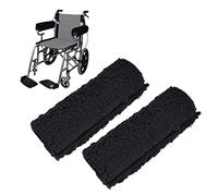 1 paire de housses d'accoudoir de fauteuil roulant, coussinets amovibles pour fauteuil roulant pour chaise de bureau et de transport