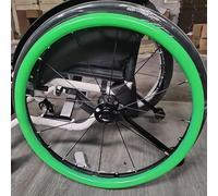 1 paire de housses de protection pour fauteuil roulant - En silicone antidérapant - Pour roues de 22/24 pouces - Résistant à l'usure pour une meilleure adhérence et traction