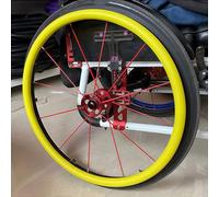 1 paire de housses de protection pour fauteuil roulant - En silicone antidérapant - Pour roues de 22/24 pouces - Résistant à l'usure pour une meilleure adhérence et traction