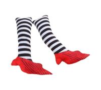 1 paire de jambes de sorcière maléfique pour Halloween, décoration d'Halloween pour jardin, cour, fête