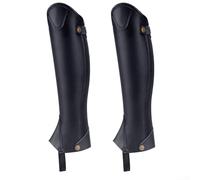 1 paire de jambières équestres en microfibre et cuir pour plus de confort et de durabilité dans l'équitation (M)