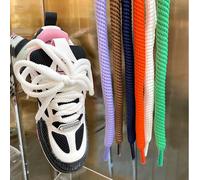 1 paire de lacets de 120 cm de long et 10 mm de large, lacets de cordon mode convenant aux chaussures pour hommes et femmes. Personnalisez et stylisez vos chaussures, idées de cadeaux d'hiver noir,bei