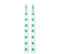 1 paire de lacets de sport plats à motif cœur, largeur 8 mm, lacets montants décontractés en toile, adaptés aux hommes et aux femmes,140 cm