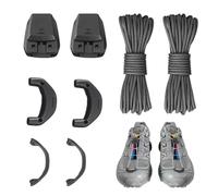 1 paire de lacets fins de 1,5 mm, unisexe système de libération rapide, pour chaussures de ski Salomon Speedcross, chaussures de sport et d'extérieur, lacets sans nœud, seize if grey, Diameter 1,5 mm