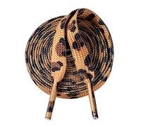 1 paire de lacets plats et fins avec imprimé léopard vache 119 cm, léopard
