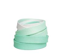 1 paire de lacets plats verts for baskets en toile, chaussures de basket-ball décontractées, demi-rondes, for femmes et hommes Pour Sneakers, Chaussures De Sport, Baskets(Gradient green,160cm)