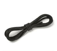 1 paire de lacets ronds cirés noirs de 170 cm, Noir