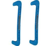 1 paire de lames de patinage en plastique avec ressort réglable (bleu)