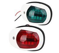 1 paire de lampes de navigation pour yacht, portable, 10 à 30 V, étanche, pour bateau, blanc