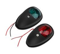 1 paire de lampes de navigation pour yacht, portable, 10 à 30 V, pour bateaux, étanche (noir)