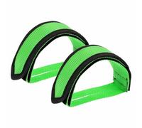 1 Paire de Lanières Réglables pour Pédales - Attaches Nylon Universelles à Double Face Velcro - Système Anti-Dérapant pour VTT/Vélo d'Appartement - Accessoire Cycliste Débutant