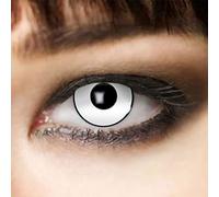 1 paire de lentilles de contact colorées Mini sclérotique pour Zombie Vampire Cosplay carnaval Zombie Le Noir - sans correction