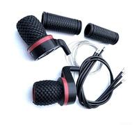 1 paire de leviers de vitesses 21 vitesses pour vélo de montagne, 7 vitesses compatible avec guidon avec ABS + construction en caoutchouc, noir