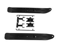 1 paire de luge de vélo de neige, patin avant de VTT pour quad, Go Kart UTV, antidérapant, poignée améliorée, construction en métal et plastique pour véhicules de neige à trois