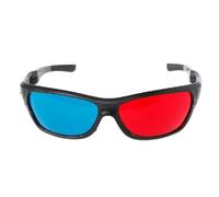 1 paire de lunettes 3D universelles rouges et bleues - Cadre vidéo dimensionnel - Lunettes 3D pour jeux de films 3D - Accessoires - Lunettes de visualisation 3D - Design simple et léger