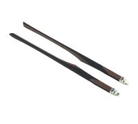 1 paire de lunettes 6mm largeur, pointe, jambe flexible, charnière à ressort, pièce réparation(Brown Black)
