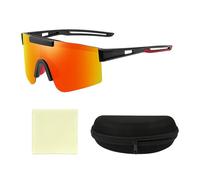 1 paire de lunettes de protection, 1 étui à lunettes, 1 chiffon de nettoyage pour lunettes, lunettes de vélo monobloc, lunettes de soleil polarisées, lunettes de soleil polarisées, résistantes au