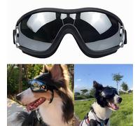 1 paire de lunettes de soleil pour chiens de grande et moyenne taille, résistant aux UV, au vent, à la poussière, au brouillard, avec bretelles réglables