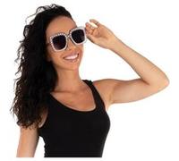 1 Paire de lunettes Disco argent pour adulte REF/22683 - MARQUE PTIT CLOWN argent