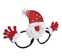 Paire De Lunettes Père Noël - Ptit Clown - Accessoire De Déguisement Festif - Rouge, Blanc Et Noir Multicolore