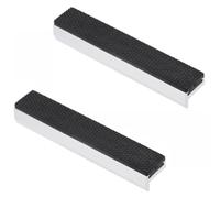 1 paire de mâchoires d'étau magnétiques universelles en alliage d'aluminium et caoutchouc souple, outils professionnels de protection en caoutchouc pour le travail du bois, les bijoux et l'artisanat