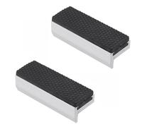 1 paire de mâchoires d'étau magnétiques universelles en alliage d'aluminium et caoutchouc souple, outils professionnels de protection en caoutchouc pour le travail du bois, les bijoux (75 mm)