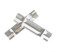 1 paire de mâchoires en alliage d'aluminium de type V, étau en acier de fraisage, mâchoire rigide, clip en V facile à saisir et à installer pour CNC (10,2 cm)