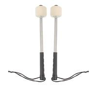 1 paire de maillets de grosse caisse, tête en feutre, maillets Percussion, bâtons timbales avec poignée en acier inoxydable