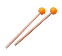 1 paire de maillets marimba avec tête en caoutchouc et manche en bois de hêtre, baguettes de percussion pour xylophone glockenspiel et tambour à langue en acier, ensemble de maillet marimba, mailets