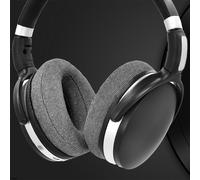 1 paire de manchons de casque anti-poussière, souples et élastiques, coussinets de remplacement pour casque d'écoute de sport électronique pour Sennheiser HD4.40 HD4.50 BTNC-Gris