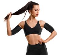 1 Paire de Manchons de Compression pour Bras - Gaine Minceur et Brûleur de Graisse - Manches de Sudation pour Bras Flasques - Vêtement de Maintien Sport et Récupération - Noir