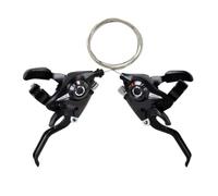 1 Paire de Manettes de Vitesse 3x7 Vitesses VTT Vélo Frein Shifter Dérailleur de vélo de Montagne avec indicateur de Vitesse Combo leviers de Changement de Vitesse au Pouce Droit et Gauche