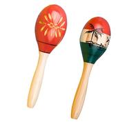 1 paire de maracas en bois pour les amateurs de percussion, hochets en bois dur, instruments de percussion, maracas en bois à main, marteau à sable