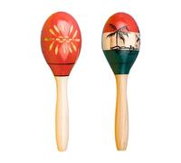 1 paire de maracas en bois pour les amateurs de percussion, hochets en bois dur, instruments de percussion, shaker en bois, hochet à main