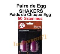 1 PAIRE DE MARACAS SHAKKERS COULEUR MAGENTA POIDS 50 GRAMMES CHACUN