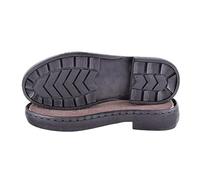 1 paire de matériaux tricotés à la main, semelle extérieure en caoutchouc de rechange pour chaussures de travail (velours noir, 34)