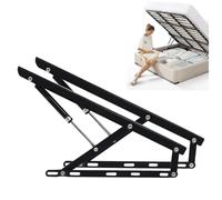 1 paire de mécanismes de levage de lit, support de levage de lit, mécanisme de séparation de lit hydraulique, matériel de cadre de lit, idéal pour soulever des matelas, des planches ou des cadres de