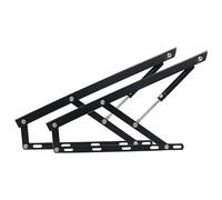 1 paire de mécanismes levage lit, lève-couvercle pneumatiques, charnière support couvercle à ressorts gaz robustes, tige hydraulique(Black,120cm)