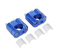 1 Paire de Montants de Guidon de Moto, 22/28mm Support Universel pour Guidon de Moto CNC en Alliage Aluminium, Pinces Universelles de Montage pour Guidon de Moto(Bleu)